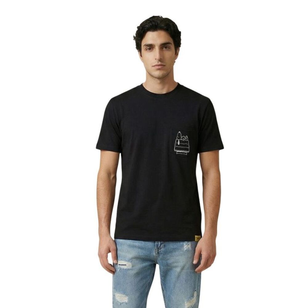 Only & Sons Black Cotton Men's T-Shirt